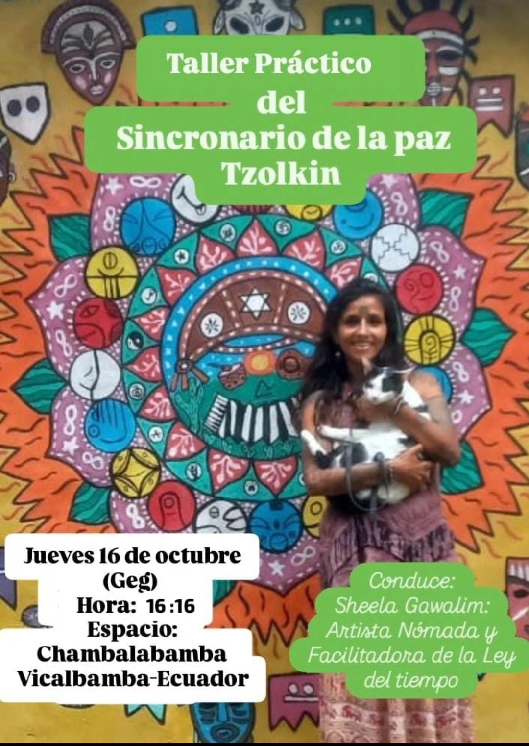 Taller práctico del sincronario de la paz Tzolkin