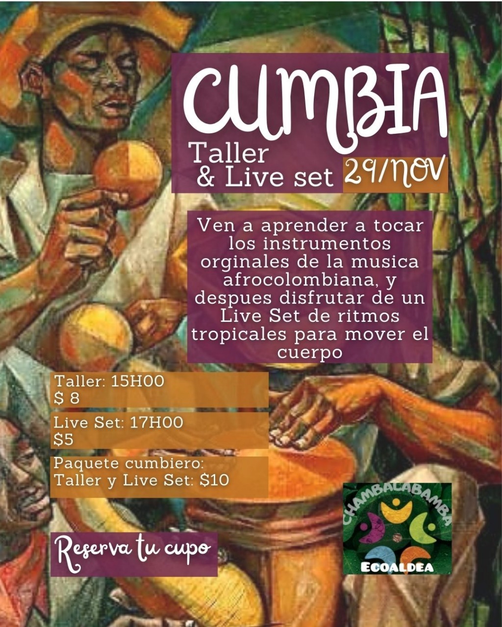 Taller y Live Set CUMBIA